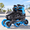 Blue-X-Large - Adult (9-12Women/8-11Men), variant on Adult Adjustable Inline Skates For Men Women With 3 100mm Wheels Outdoor Female Male Fitness Speed Racing Roller Teens