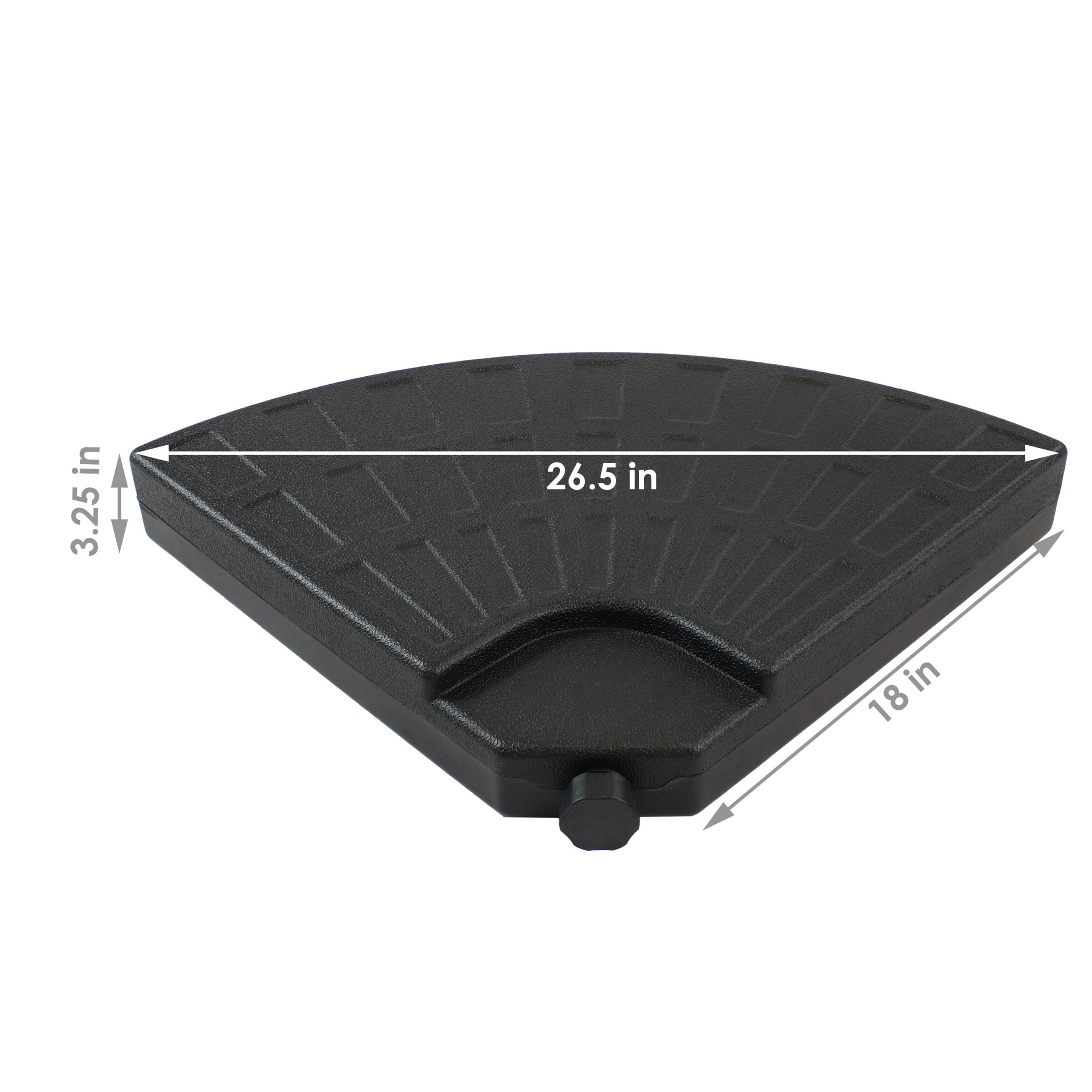 Sunnydaze Water/Sand Offset Cantilever Umbrella Base Plate Weight Set
