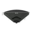 thumbnail image 3 of Sunnydaze 50 lb Black Cantilever Umbrella Base Weight, 4 Count, 3 of 8