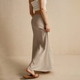 thumbnail image 5 of Summer Vacation Women's Summer Maxi Skirt Drawstring Low Waist A Line Casual Skirts Bodycon Long Skirt Beach Women's clothing, 5 of 9