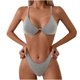 thumbnail image 2 of Augper Women's Fashion Fashion Printed B andeau Swimsuit Two Piece Bikini Swimsuit, 2 of 8