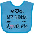 thumbnail image 3 of Inktastic My Nona Grandma Loves Me Girls Girls Baby Bib, 3 of 4