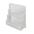 thumbnail image 4 of Colaxi Sport Cards Display Shelf 3 Tiers Showcase Sleeved Trading Cards Display Stand Games Card Storage Holder for Countertop Store White, 4 of 8