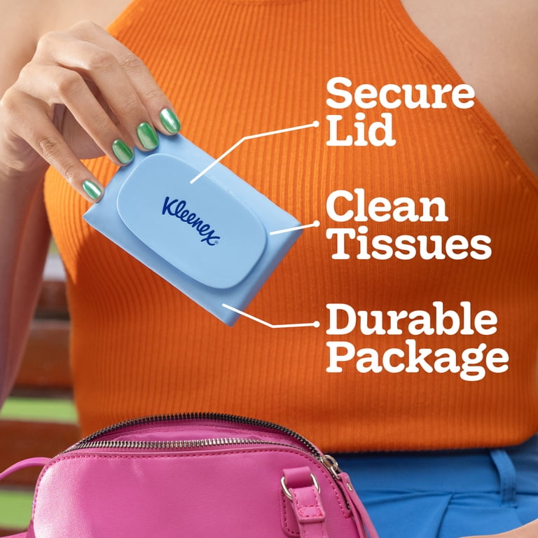 Kleenex Snap & Go Ultra Soft 3-Ply On-The-Go Facial Tissues, 9