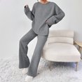 thumbnail image 2 of Women's Slim Fit Loose Comfort Solid Color Knitwear Set, 2 of 2