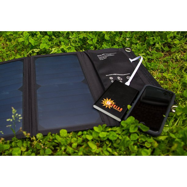 Helios 21Watt Folding Solar Charger with Power Bank