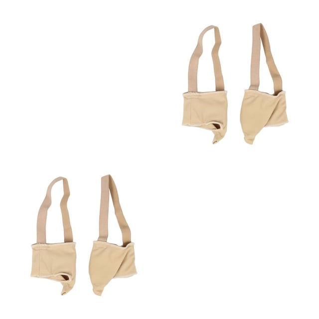 Vogacara Sastre Juanete Corrector Pinky Toe Separator Manga Escudo 2piezas Color de piel 1 par L