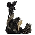 thumbnail image 1 of Botellero y escultura de sirena, soporte para champán, regalo clásico para el hogar. Negro, 1 of 7