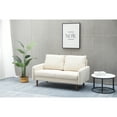 thumbnail image 5 of Kingway Furniture Aurora Velvet Living Room Loveseat in Beige, 5 of 6