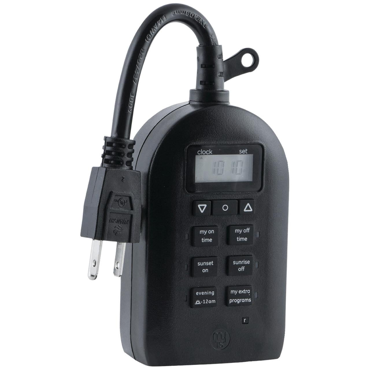 myTouchSmart Indoor Outdoor Plug-in Simple Set Digital Timer, 33862 by My TouchSmart