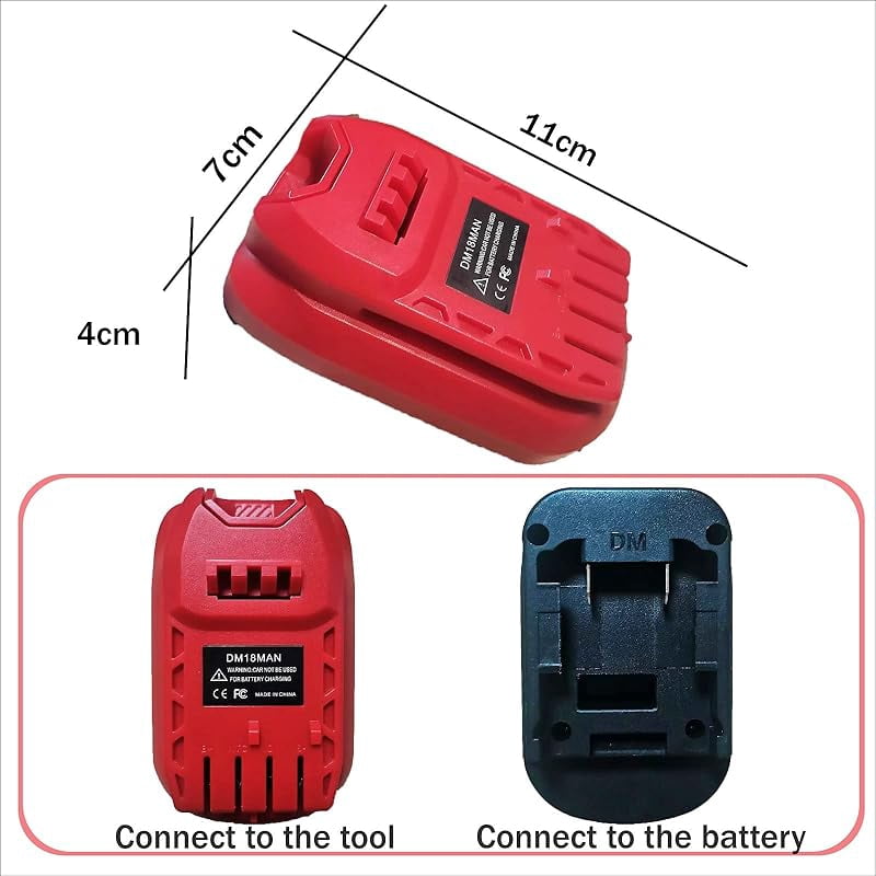 Adapter for De*Walt 20V & for Mil*wau*kee M18 18V Li-on Battery Convert to for Crafts*man 20V Power Tool