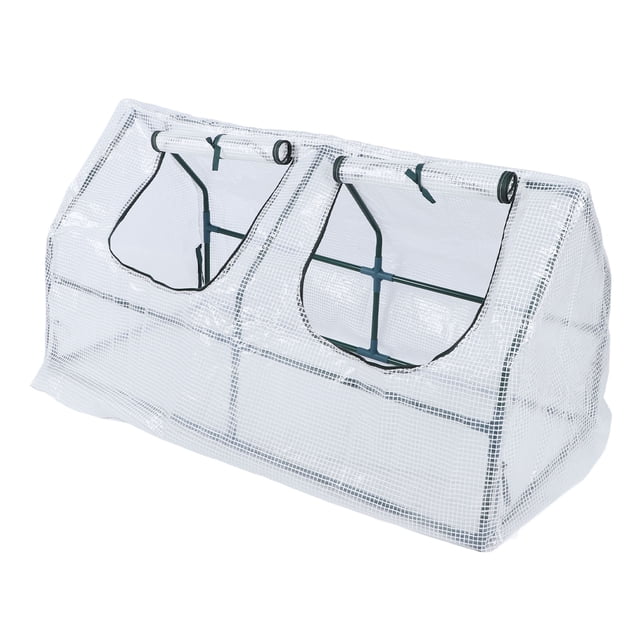 Portable Mini Greenhouse, Professional Steel Raised Garden Bed Kit with Zippered Entry, Reinforced Sturdy Windproof Compact Garden Tent for Indoor and Outdoor Use