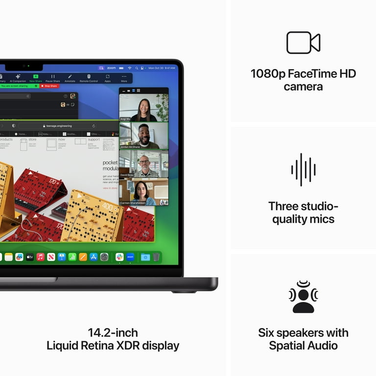 Apple MacBook Pro Laptop, 14-in M3 8C CPU - 10C GPU, 16GB