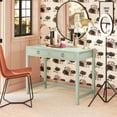 thumbnail image 4 of Her Majesty 2 Drawer Writing Desk, Pale Green, 4 of 13