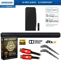 Samsung HW-Q800D Q-series 5.1.2ch Wireless Dolby Soundbar 2024 Bundle with Universal Soundbar Bracket Mount   Deco Gear 4K HDMI 2.0 Cable x2 & CPS 26 Month Protection Pack