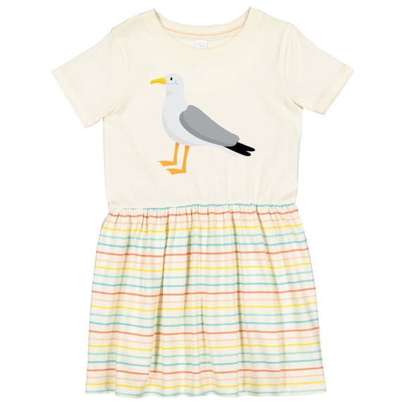 Inktastic Funny Seagull Bird Girls Toddler Dress