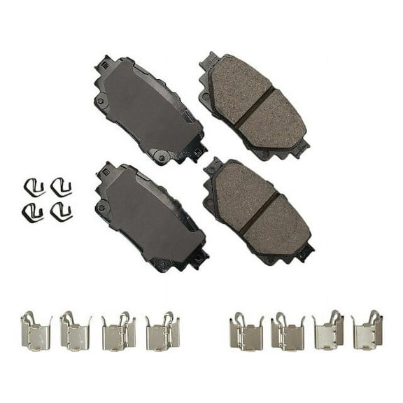 Rear Brake Pad Set - Compatible with 2020 - 2023 Toyota Highlander 2021 2022