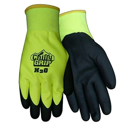 

Red Steer A324 H2O Waterproof Thermal-lined Black/Hi-Vis Size XL Full Fingered Work & General Purpose Gloves - Nitrile Over Dip Coating