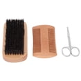 thumbnail image 3 of Juego de peine y cepillo para barba, juego de 3 piezas, cepillo para barba, cepillo para barba, kit de cuidado de la barba, rendimiento probado, 3 of 8