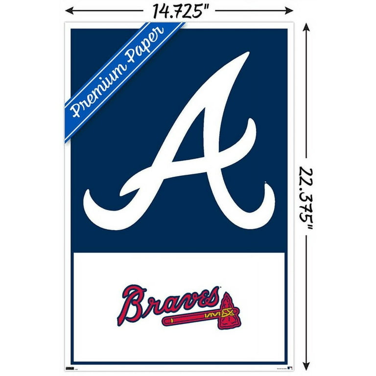 MLB Atlanta Braves - Logo 22 Wall Poster, 14.725 x 22.375