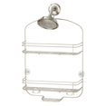thumbnail image 2 of iDesign Wide Metal Hanging Shower Caddy, Bath Organizer Holds Shampoo, Razors, Soap, 5" x 15" x 24" - Satin, 2 of 5
