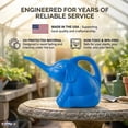 thumbnail image 5 of PMU 12 Pcs 2-Quart Elephant Watering Can – Durable Plastic Garden Watering Can for Indoor & Outdoor Plants, Easy-Pour Spout, Large Water Pot, Blue, 5 of 9
