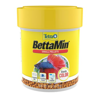 tetra betta small pellets 1.02 Ounce, Complete tion Plus Color Boost