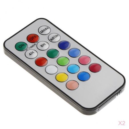 

2x 18-key Remote Control for Electronic LED Flameless Flickering Decorative Supplies Centerpieces Light Supplies
