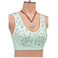 thumbnail image 3 of AMERTEER Wome No Steel Ring Front Button Vest Style Floral Print Bra, 3 of 4
