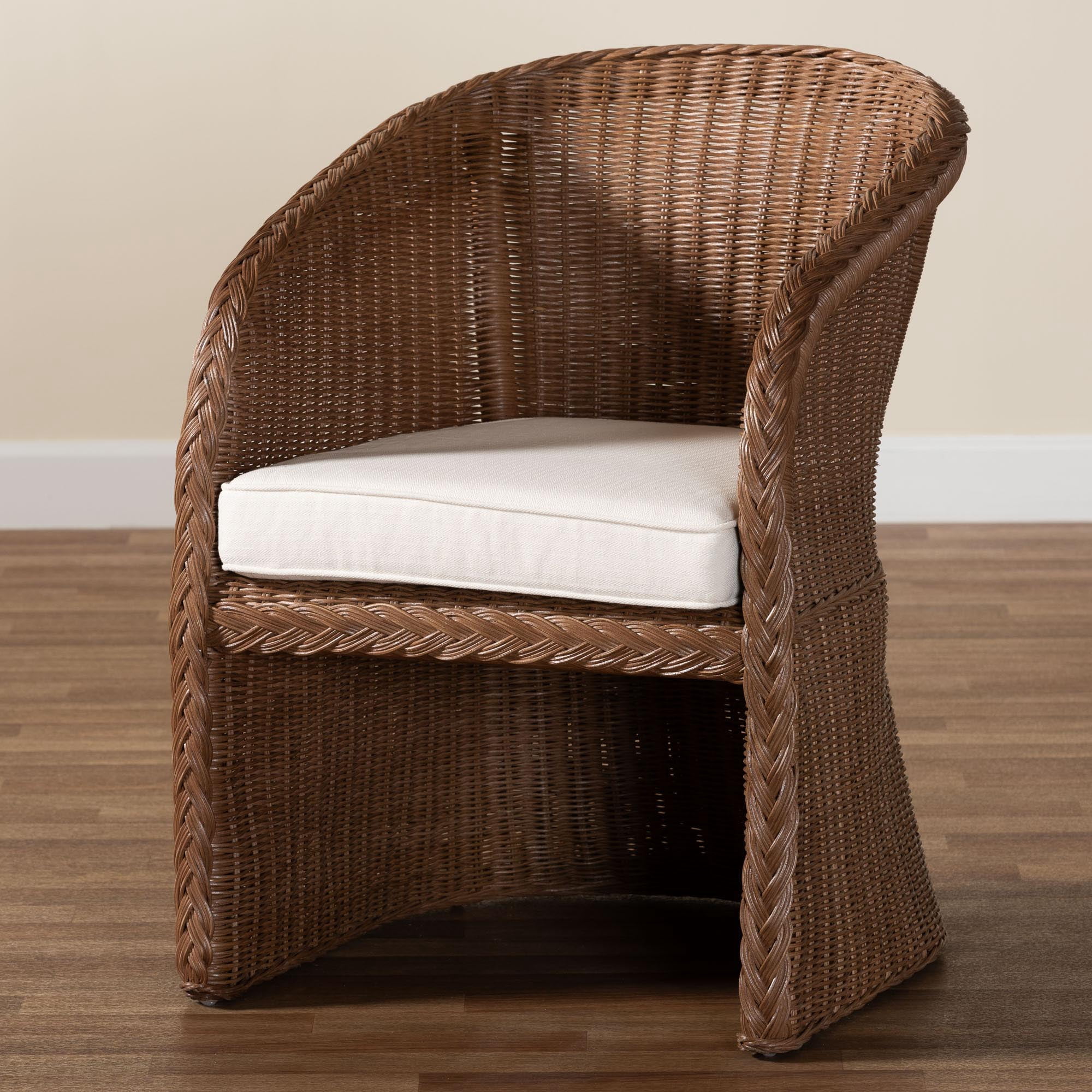 bali & pari Memphis Boho Arm Chair, Peanut Brown