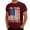 tshirts 49#Wine, variant on WAYUTE 250 Anniversary USA Shirt for Man National Flag Colors Patriotic Knit Graphic Casual Tee Festival Celebration Independence Day T Shirt