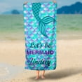 thumbnail image 5 of DISHAN Soft Texture Mermaid Pattern Beach Towel - Water Absorption - Microfiber - Absorbent Body SPA Towels - Daily Use, 5 of 8