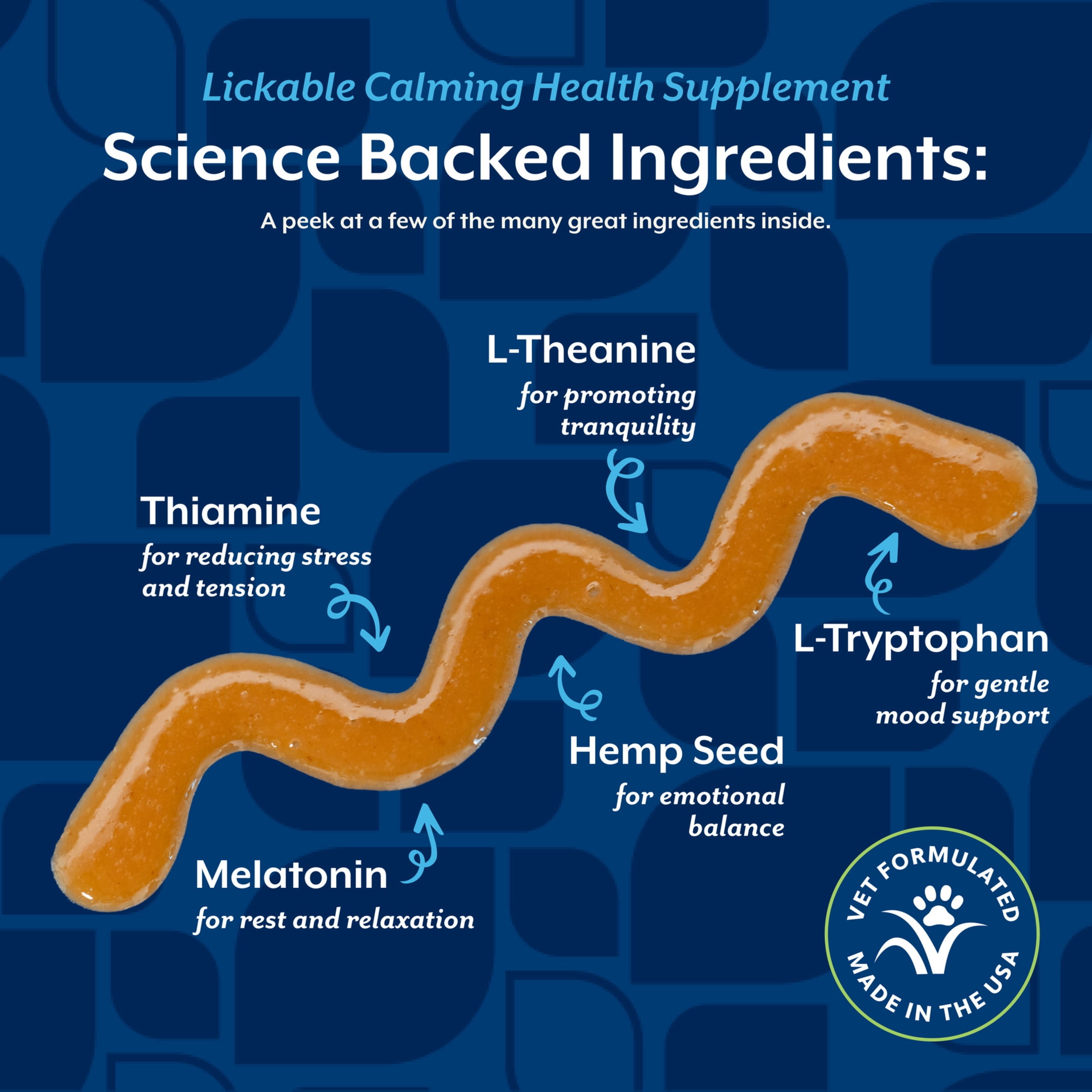 NaturVet Lickable Calming Health Supplement for Dogs, Peanut Butter Flavor, 6.4 fl oz