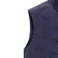 thumbnail image 4 of HOOMEUMY Mens Cargo Vest Sleeveless Clothes Fashion 2025 Trendy Classic Solid Coat Stand Collar Jacket Pockets Design Casual Workout Blue XXXL, 4 of 8