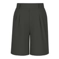 thumbnail image 4 of Maqroz Athletic Shorts for Boys Elastic Waist Mid Thigh Short Pants Casual Loose Fashion Solid Color Bottoms for Summer Occasions and Activities, Size 11-12 Years, 4 of 7