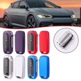 thumbnail image 2 of TPU Car Key Case Cover Keychain Accessories for Kia Ev6 7 Button Keyring Shell, 2 of 4