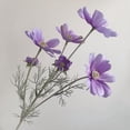 thumbnail image 2 of Artificial Wildflowers | Faux Cosmos Stems for Birthday Decorations, Wedding Table Decorations, Bridal and Student Shower Events, Purple Floral Decorations for Home and Office, 2 of 9