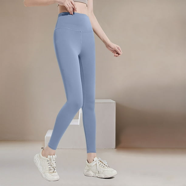 Pantalones deportivos casuales de cintura alta para mujer, con efecto lifting y medias de seda.