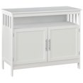 thumbnail image 1 of Table Console Blanche avec Tablette et Armoire / Armoire de Rangement pour Entrée et Salon - 39,4 Pouces L x 16,9 Pouces P MDF Armoire de Bar de Cuisine, 1 of 7