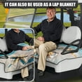 thumbnail image 5 of Renewold Golf Cart Seat Cover with Front Pockets Universal Soft Golf Cart Blanket Keeps Cool and Clean Fits for All 2-Seat Club Car, 52 x 32 Inch, Beach Seashell Starfish Conch, 5 of 7