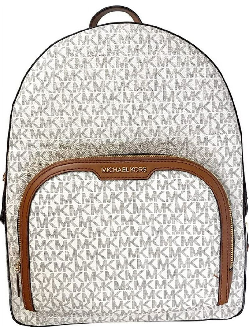 ◆THE COLDEST MOMENT◆ TCM logo backpack brown 24042227 Michael Kors Large Womens Jaycee Logo Bookbag Backpack