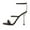 Black, variant on XYD Women Gorgeous Ankle Strap Sandals Open Toe Pearl Heels Pumps Wedding Evening Shoes Size 5 Black