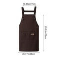 thumbnail image 3 of HOZVOMI Waterproof Oil Resistant Kitchen Apron with Phone Pocket, Adjustable Bib Apron for Cooking and Cleaning, 3 of 6