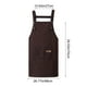 thumbnail image 3 of Aparatos de cocina, accesorios de cocina, utensilios de cocina, delantal de cocina de algodón impermeable y resistente al aceite, delantal de cocina de lona para mujer y hombre, con tirantes ajustable, 3 of 6