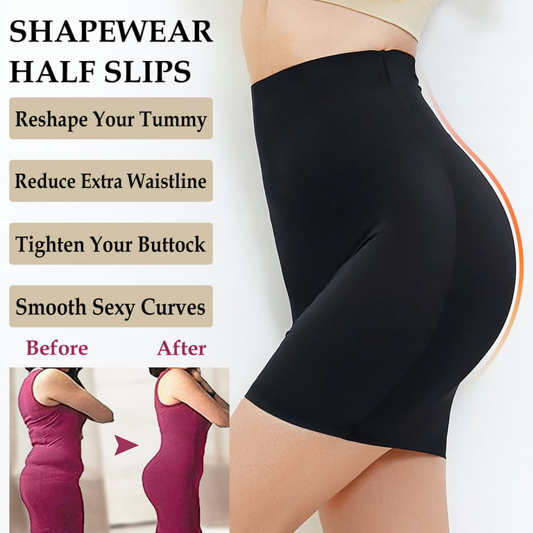 High Waist Half Slips for Women Under Dresses Shapewear Tummy