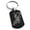 Black, variant on Stainless Steel Striking Tiger Engraved Dog Tag Keychain Keyring