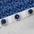 thumbnail image 4 of Feelyou Skull Black Out Curtains, Blue Boho Damask Curtains Pack of 2 (42x63 Each), 4 of 6