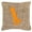 Orange, variant on Squid Burlap and Brown Indoor & Outdoor Decorative Fabric Pillow - 18 x 18 in.