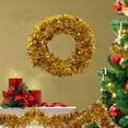 thumbnail image 6 of JIAYUEZHAO 49.2Feet Gold Holiday Tinsel Garland for Christmas, Birthday, Weddings, Party , Fall Thanksgiving Decorations, Xmas Foil Tinsel Garland for All-Season Home Indoor Outdoor Party Supplies, 6 of 9