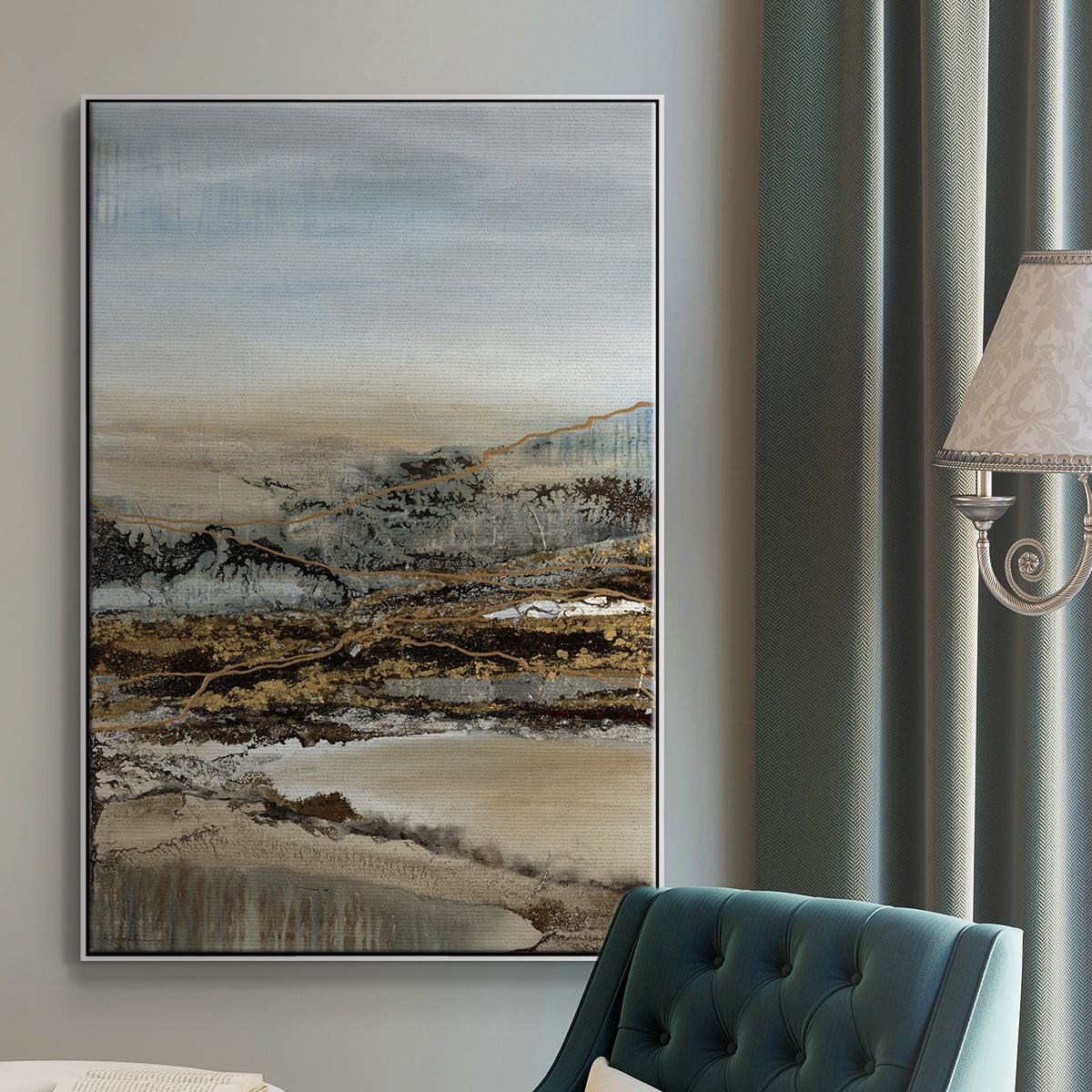Annual Journey Framed Premium Gallery Wrapped Canvas - Ready to Hang - 25 x 37 - White Floating Frame
